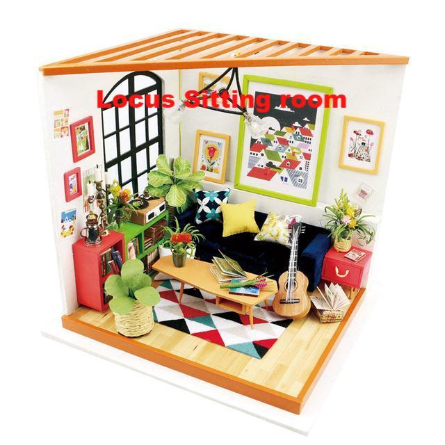 Robotime 15 Types DIY Wooden Home Decoration Garden Figurine Miniature Accessories House Fairy Valentine Day Gift - Lusy Store