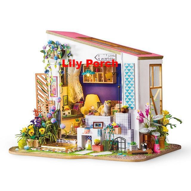 Robotime 15 Types DIY Wooden Home Decoration Garden Figurine Miniature Accessories House Fairy Valentine Day Gift - Lusy Store