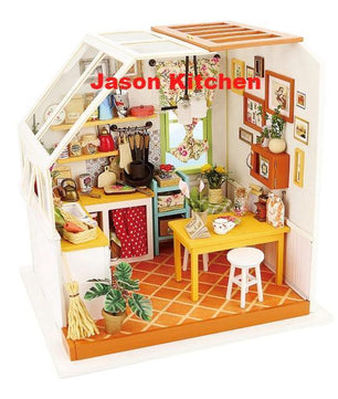 Robotime 15 Types DIY Wooden Home Decoration Garden Figurine Miniature Accessories House Fairy Valentine Day Gift - Lusy Store