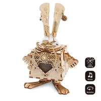 Robotime Creative DIY 3D Steampunk Rabbit Wooden Puzzle - Lusy Store