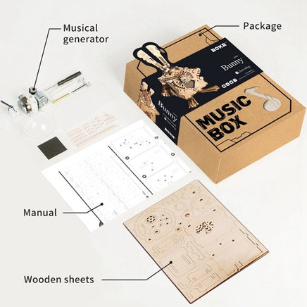 Robotime Creative DIY 3D Steampunk Rabbit Wooden Puzzle - Lusy Store