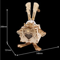 Robotime Creative DIY 3D Steampunk Rabbit Wooden Puzzle - Lusy Store