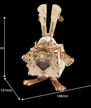 Robotime Creative DIY 3D Steampunk Rabbit Wooden Puzzle - Lusy Store