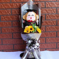 Sanrio bouquet cartoon cinnamoroll melody kuromi with graduation hats F 55x25x12cm