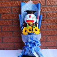 Sanrio bouquet cartoon cinnamoroll melody kuromi with graduation hats D 55x25x12cm