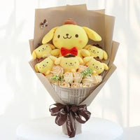 Sanrio bouquet cartoon cinnamoroll melody kuromi with graduation hats Pompom Purin 6