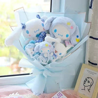 Sanrio bouquet cartoon cinnamoroll melody kuromi with graduation hats - Lusy Store LLC