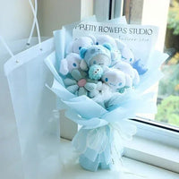 Sanrio bouquet cartoon cinnamoroll melody kuromi with graduation hats - Lusy Store LLC