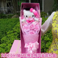 Sanrio bouquet cartoon cinnamoroll melody kuromi with graduation hats Hello Kitty 60 BB