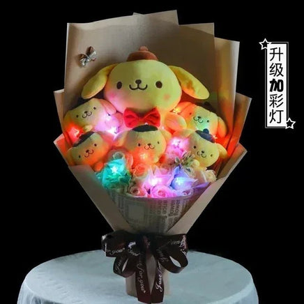 Sanrio bouquet cartoon cinnamoroll melody kuromi with graduation hats Pompom Purin 5