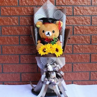 Sanrio bouquet cartoon cinnamoroll melody kuromi with graduation hats E 55x25x12cm