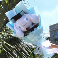 Sanrio bouquet cartoon cinnamoroll melody kuromi with graduation hats