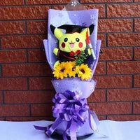 Sanrio bouquet cartoon cinnamoroll melody kuromi with graduation hats B 55x25x12cm