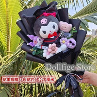 Sanrio bouquet cartoon cinnamoroll melody kuromi with graduation hats Kuromi 60x22cm