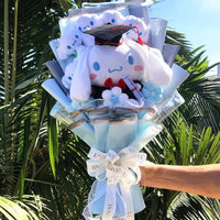 Sanrio bouquet cartoon cinnamoroll melody kuromi with graduation hats