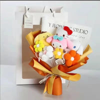 Sanrio bouquet kawali hello kitty kuromi melody cinnamoroll plush bouquet - Lusy Store LLC