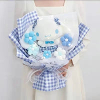 Sanrio bouquet kawali hello kitty kuromi melody cinnamoroll plush bouquet - Lusy Store LLC