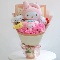 Sanrio bouquet kawali hello kitty kuromi melody cinnamoroll plush bouquet