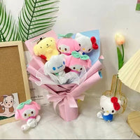 Sanrio bouquet kawali hello kitty kuromi melody cinnamoroll plush bouquet - Lusy Store LLC