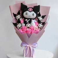 Sanrio bouquet kawali hello kitty kuromi melody cinnamoroll plush bouquet - Lusy Store LLC