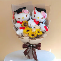 Sanrio bouquet kawali hello kitty plush bouquet soft stuffed dolls gifts