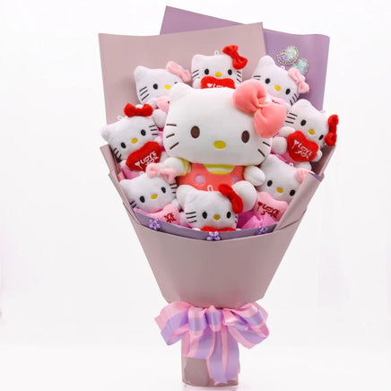 Sanrio bouquet kawali hello kitty plush bouquet soft stuffed dolls gifts - Lusy Store LLC