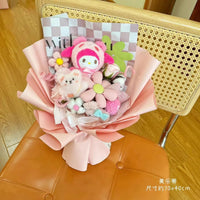 Sanrio Cinnamoroll Bouquet Kuromi Kawaii Valentines Day Gift Cartoon Birthday Girl Bouquet Gifts - Lusy Store LLC