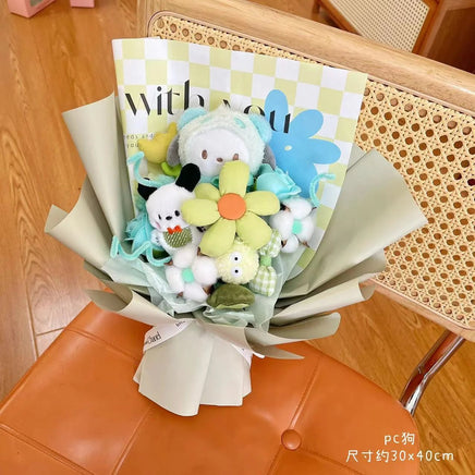 Sanrio Cinnamoroll Bouquet Kuromi Kawaii Valentines Day Gift Cartoon Birthday Girl Bouquet Gifts - Lusy Store LLC
