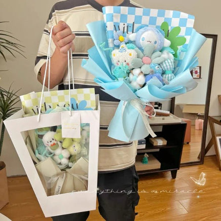 Sanrio Cinnamoroll Bouquet Kuromi Kawaii Valentines Day Gift Cartoon Birthday Girl Bouquet Gifts - Lusy Store LLC