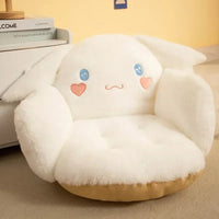 Sanrio Kuromi Cinnamoroll Plush Half Surrounded Black Cartoon Cushion Backrest Dormitory Office Non-slip - Lusy Store LLC