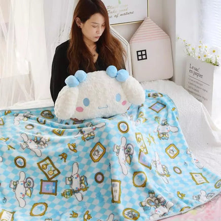 Sanrio Large Pillow Cartoon Cute Cinnamoroll Bed Cushion Doll Children And Girls Holiday Gift - Lusy Store LLC