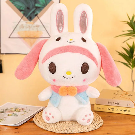 Sanrio My Melody Plush Oversized Transform Into A Rabbit Throw Pillow Kawaii Birthday Gifts - Lusy Store LLC