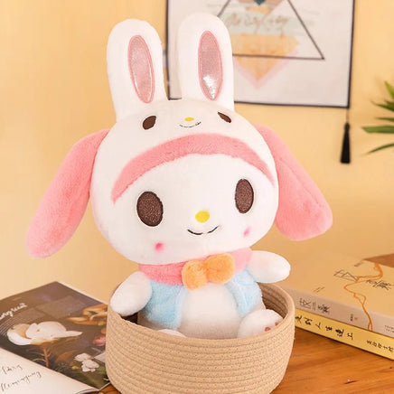 Sanrio My Melody Plush Oversized Transform Into A Rabbit Throw Pillow Kawaii Birthday Gifts - Lusy Store LLC