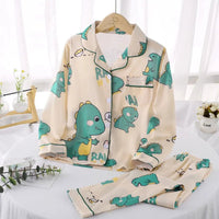 Sanrio Pajamas Set Cinnamoroll Long-Sleeved Cartoon My Melody Kuromi Anime Sleepwear Suit Student Clothes - Lusy Store LLC