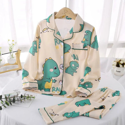 Sanrio Pajamas Set Cinnamoroll Long-Sleeved Cartoon My Melody Kuromi Anime Sleepwear Suit Student Clothes - Lusy Store LLC