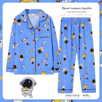 Sanrio Pajamas Set Cinnamoroll Long-Sleeved Cartoon My Melody Kuromi Anime Sleepwear Suit Student Clothes - Lusy Store LLC