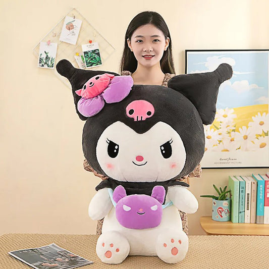 Sanrio Plush Anime Kawaii Kulomi Cinnamoroll My Melody Sleeping Companion Christmas Gift - Lusy Store LLC