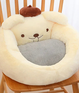 Sanrio Plush Bench Cushion Kuromi Cinnamoroll My Melody Pompompurin Pochacco Kawaii Anime Cute Plushie Thick Cushion - Lusy Store LLC