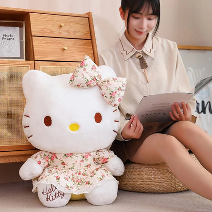 Sanrio Plush Big Size Lovely Flower Hello Kitty Peluche Plush Kawaii Toy Kid Gift - Lusy Store LLC