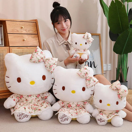 Sanrio Plush Big Size Lovely Flower Hello Kitty Peluche Plush Kawaii Toy Kid Gift - Lusy Store LLC