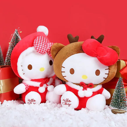 Sanrio Plush Christmas Stuffed Toys Cute Holiday Decorations Birthday Gift - Lusy Store LLC