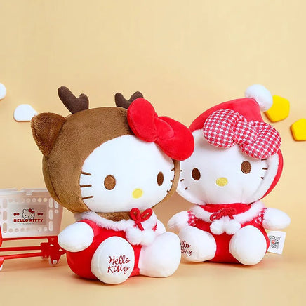 Sanrio Plush Christmas Stuffed Toys Cute Holiday Decorations Birthday Gift - Lusy Store LLC