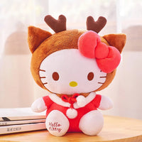 Sanrio Plush Christmas Stuffed Toys Cute Holiday Decorations Birthday Gift - Lusy Store LLC