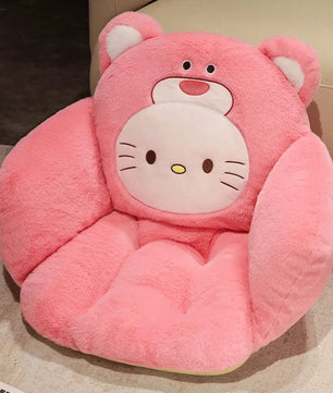 Sanrio Plush Cushion Cartoon Anime Cinnamoroll My Melody Kawaii Cute Warm Chair Waist Support Mat Girls Gift - Lusy Store LLC