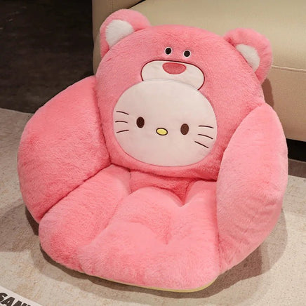 Sanrio Plush Cushion Cartoon Anime Cinnamoroll My Melody Kawaii Cute Warm Chair Waist Support Mat Girls Gift - Lusy Store LLC