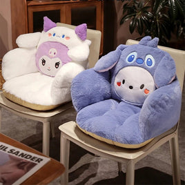 Sanrio Plush Cushion Cartoon Anime Cinnamoroll My Melody Kawaii Cute Warm Chair Waist Support Mat Girls Gift - Lusy Store LLC