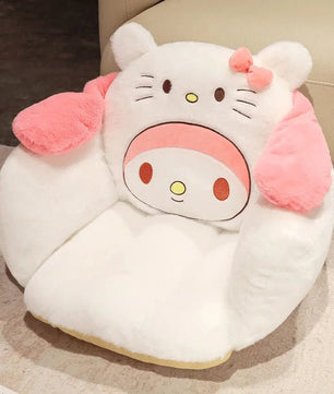 Sanrio Plush Cushion Cartoon Anime Cinnamoroll My Melody Kawaii Cute Warm Chair Waist Support Mat Girls Gift - Lusy Store LLC