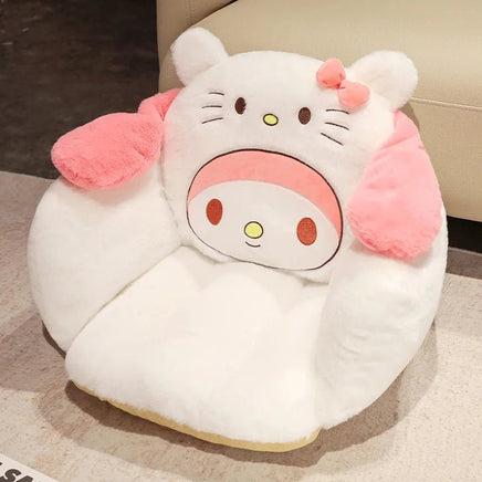Sanrio Plush Cushion Cartoon Anime Cinnamoroll My Melody Kawaii Cute Warm Chair Waist Support Mat Girls Gift - Lusy Store LLC