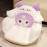 Sanrio Plush Cushion Cartoon Anime Cinnamoroll My Melody Kawaii Cute Warm Chair Waist Support Mat Girls Gift - Lusy Store LLC