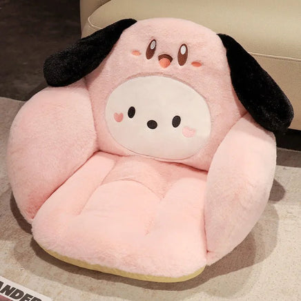 Sanrio Plush Cushion Cartoon Anime Cinnamoroll My Melody Kawaii Cute Warm Chair Waist Support Mat Girls Gift - Lusy Store LLC